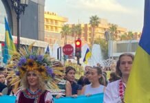 Alicante celebró en sus calles el aniversario de la independencia de Ucrania