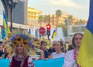 Alicante celebró en sus calles el aniversario de la independencia de Ucrania