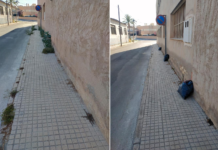 Vecinos de Aspe limpian las calles ante el abandono del ayuntamiento