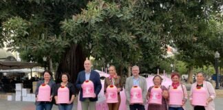 Alicante instala contenedores de color rosa para colaborar en la lucha contra el cáncer