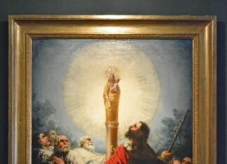 La Comunidad de Madrid declara Bien de Interés Cultural El Apóstol Santiago y sus discípulos adorando a la Virgen del Pilar, una pintura religiosa atribuible a Goya