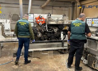 La Guardia Civil interviene más de 3 millones y medio de cajetillas de tabaco de contrabando