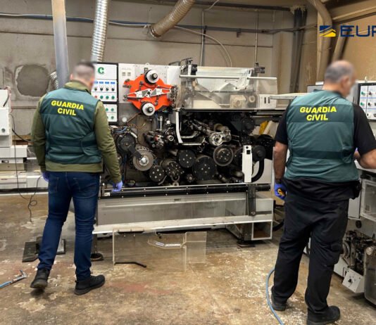 La Guardia Civil interviene más de 3 millones y medio de cajetillas de tabaco de contrabando