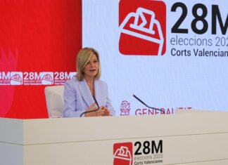El índice de participación en las elecciones a Les Corts es del 58,27 % hasta las 19.00 horas, un 1,25 % menos que en los comicios de 2019