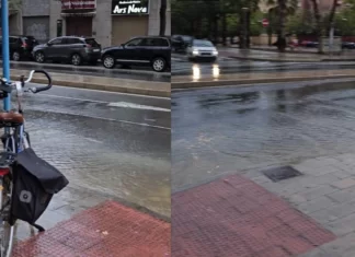 Intensas lluvias amenazan la jornada electoral en toda la provincia de Alicante