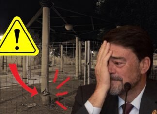 La campaña se olvida de los barrios: Estructuras peligrosas y fugas en el riego amenazan la periferia de Alicante