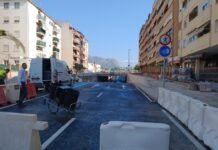 Se abre al paso del tráfico rodado en Benidorm el nuevo puente sobre el ferrocarril en la Avenida de Beniardá
