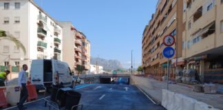 Se abre al paso del tráfico rodado en Benidorm el nuevo puente sobre el ferrocarril en la Avenida de Beniardá