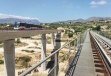 El TRAM entre Alicante y Denia abre el viaducto de Quisi en Benissa
