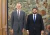 López Miras invita al rey a visitar Caravaca de la Cruz por el Año Jubilar y le traslada la necesidad de grandes acuerdos en agua y financiación