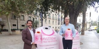 «Recicla vidrio por ellas» es la campaña de lucha contra el cáncer de mama en Alicante