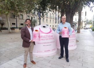 «Recicla vidrio por ellas» es la campaña de lucha contra el cáncer de mama en Alicante