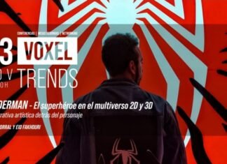 El Centro Universitario de Artes Digitales Voxel School presenta el evento Voxel Trends: Spider-Man – El superhéroe en el multiverso 2D y 3DS. La narrativa artística detrás del personaje
