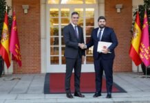 López Miras pide a Sánchez un Pacto Nacional del Agua y la reforma urgente del sistema que hace de la Región de Murcia la comunidad peor financiada