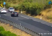 La Guardia Civil detiene a un conductor que recorrió 8 kilómetros en dirección contraria en Huelva