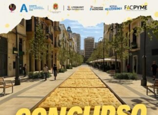 La coca de mollitas de récord se colocará en la avenida de la Constitución de Alicante el sábado 28 de junio