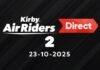 El 23 de octubre se emitirá el Kirby Air Riders Direct 2, de la mano de Masahiro Sakurai, el director del juego