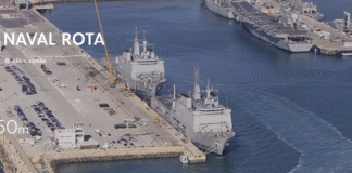 Rota acelera la transformación de sus muelles para albergar las avanzadas fragatas F-110 de la Armada