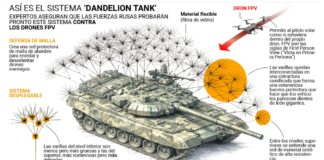 ¡»Dandelion Tank», el Nuevo «Traje» Antidrones de Rusia: Varillas Metálicas Ramificadas que Hacen Parecer a los Tanques un Diente de León Gigante!