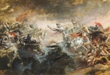 El USS Maine y la Guerra Hispano-Estadounidense: Anatomía de una Crisis Diplomática que Cambió la Historia a painting of a group of men on horses