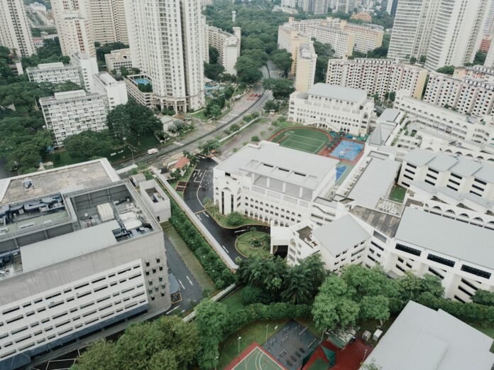 aerial view of building at daytime