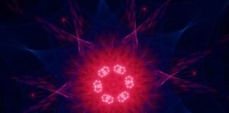 Reactores de Transmutación: La Revolución China que Transformará los Desechos Nucleares en Energía Limpia a computer generated image of a red and blue flower