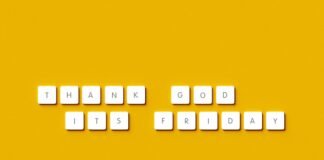 Wordle en Español: La Revolución de las Tildes que Conquistó a los Hispanohablantes the words thank god it's friday spelled with white cubes