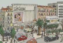 Los factores cotidianos que agravan la inflamación intestinal y cómo prevenirlos Vintage street scene with cinema and double-decker bus