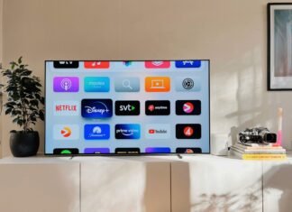 La Revolución OLED Llega al iPad Air: Apple Redefine su Estrategia de Pantallas para 2027 a flat screen tv sitting on top of a white cabinet