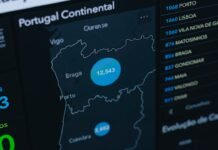Desinformación Digital y Fronteras: Cómo la UE Presiona a las Grandes Tecnológicas ante la Crisis Migratoria de Ceuta a computer screen showing a map of portugal