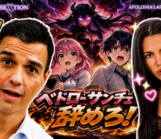 «Pedro Sánchez DIMISIÓN»: el mensaje oculto en la última película porno de Apolonia Lapiedra