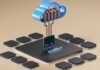Soberanía Digital en la Nube: Cómo la IA Autónoma Está Redefiniendo el Modelo Empresarial Europeo 3D render of cloud computing concept