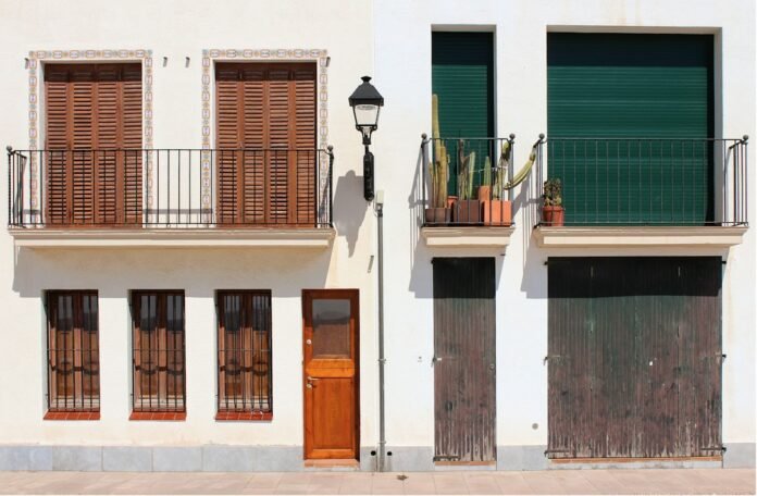 white and brown wooden doors