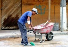 Bajas laborales y pequeñas empresas: el equilibrio imposible que nadie quiere afrontar man in blue polo shirt and blue denim jeans holding red wheelbarrow
