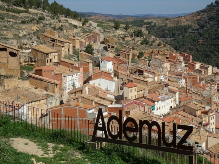 A scenic view of the village of ademuz in spain