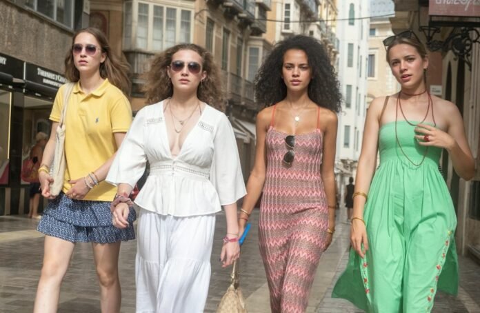 image_1792414836381 Four young women walking down a european street